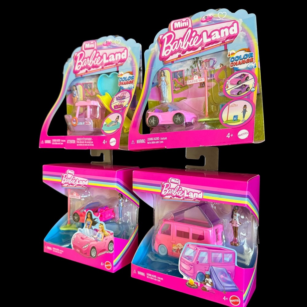 Mini BarbieLand Playsets Lot of 4 NWT - Picture 7 of 8